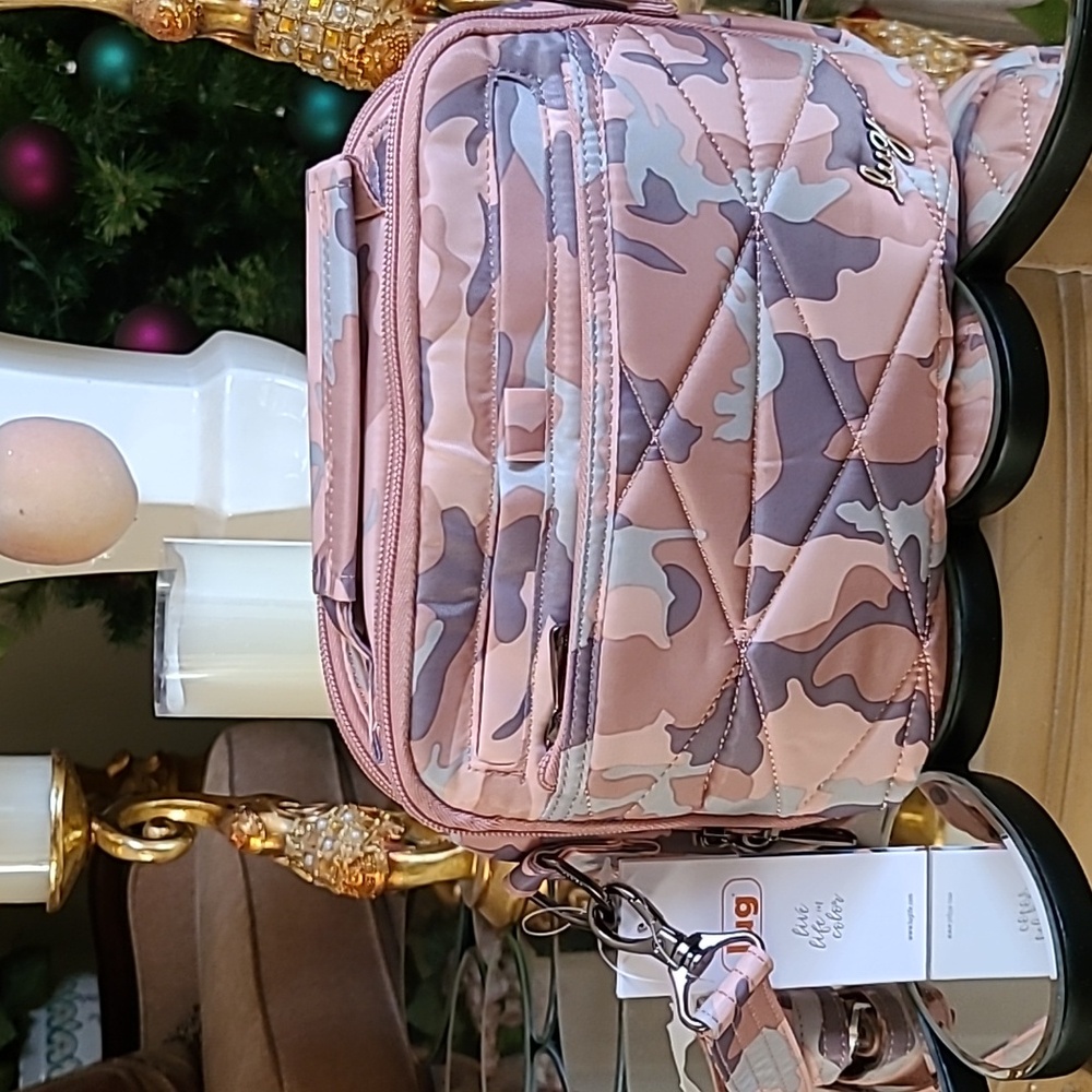 Lug Crossbody Roundabout XL Camo Rose
